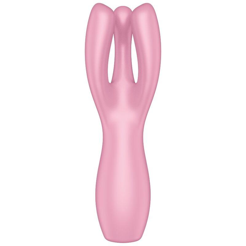 SATISFYER - THREESOME 3 VIBRADOR ROSA - Optelum