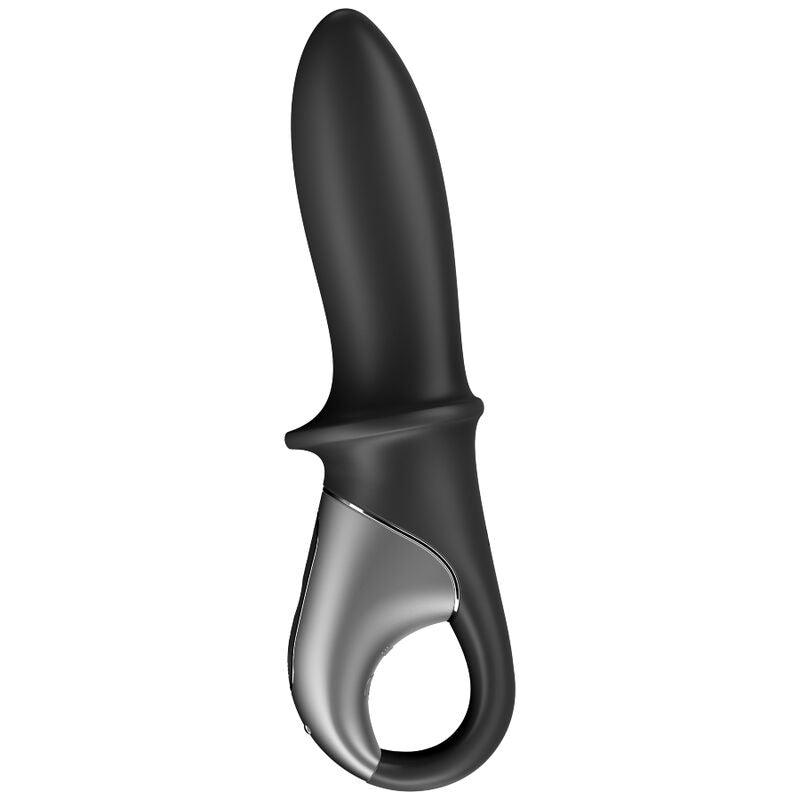 SATISFYER - HOT PASSION VIBRADOR ANAL APP NEGRO - Optelum