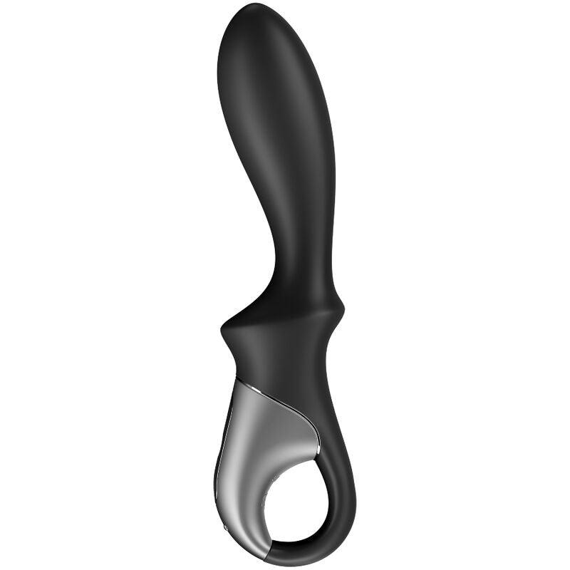 SATISFYER - HEAT CLIMAX VIBRADOR ANAL APP NEGRO - Optelum