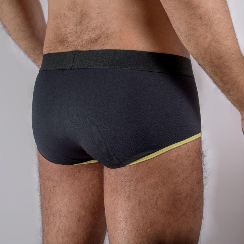 MACHO - MS24A CALZONCILLO BRIEF DARK AMARILLO S - Optelum