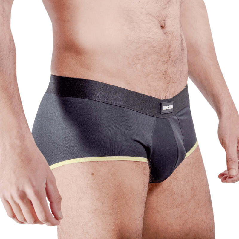 MACHO - MS24A CALZONCILLO BRIEF DARK AMARILLO S - Optelum