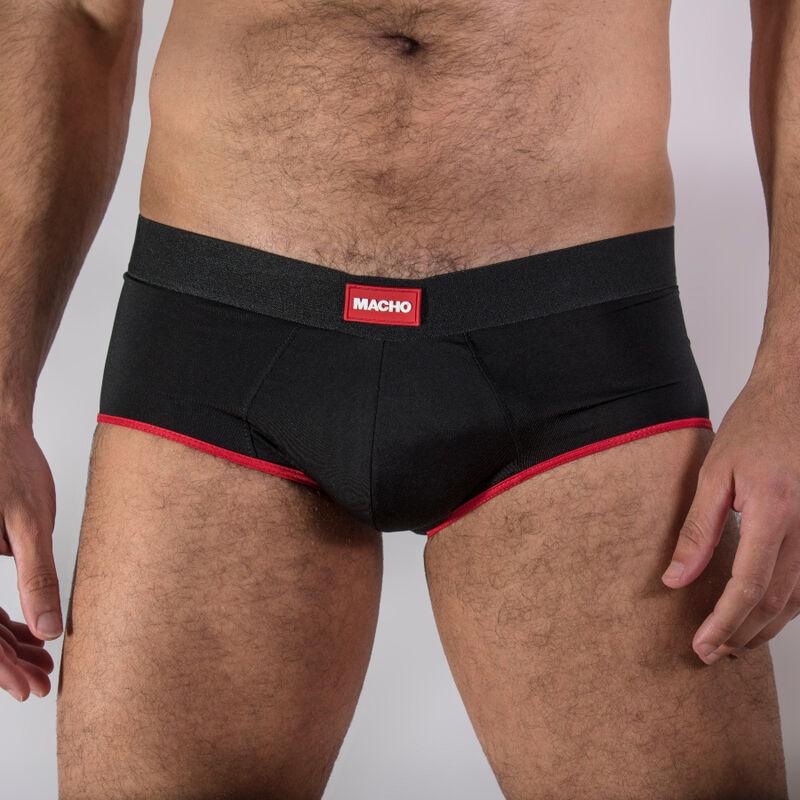 MACHO - MS24A CALZONCILLO BRIEF DARK AMARILLO S - Optelum