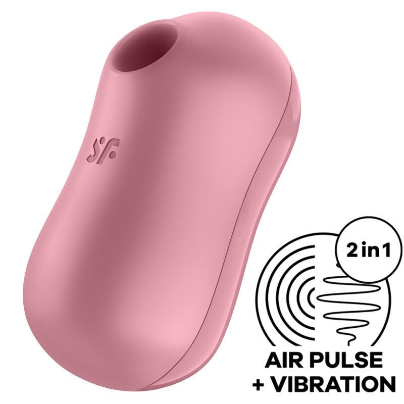 SATISFYER - COTTON CANDY ESTIMULADOR Y VIBRADOR LILA - Optelum