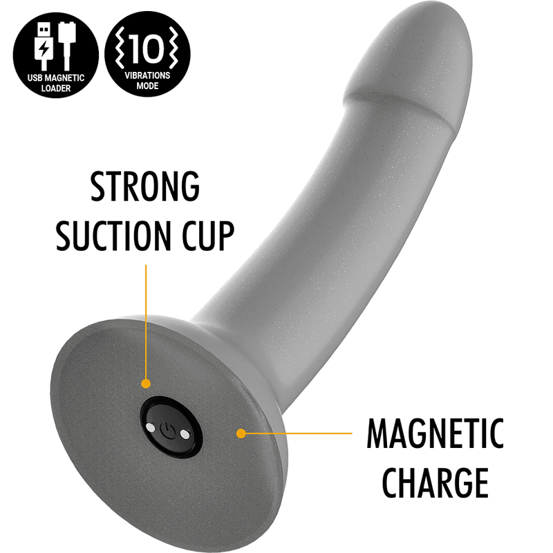 MYTHOLOGY - RUNE MAJESTIC DILDO S - VIBRADOR COMPATIBLE CON WATCHME WIRELESS TECHNOLOGY - Optelum