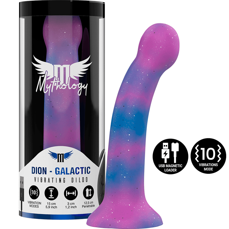 MYTHOLOGY - DION GALACTIC DILDO S - VIBRADOR COMPATIBLE CON WATCHME WIRELESS TECHNOLOGY - Optelum