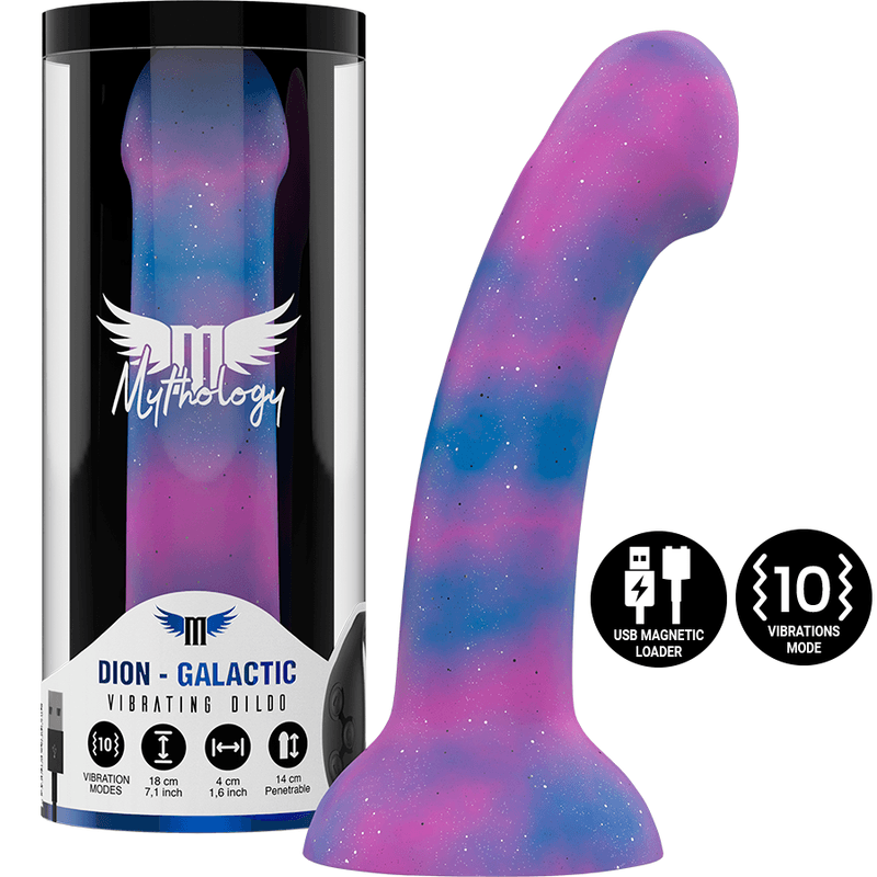 MYTHOLOGY - DION GALACTIC DILDO M - VIBRADOR COMPATIBLE CON WATCHME WIRELESS TECHNOLOGY - Optelum