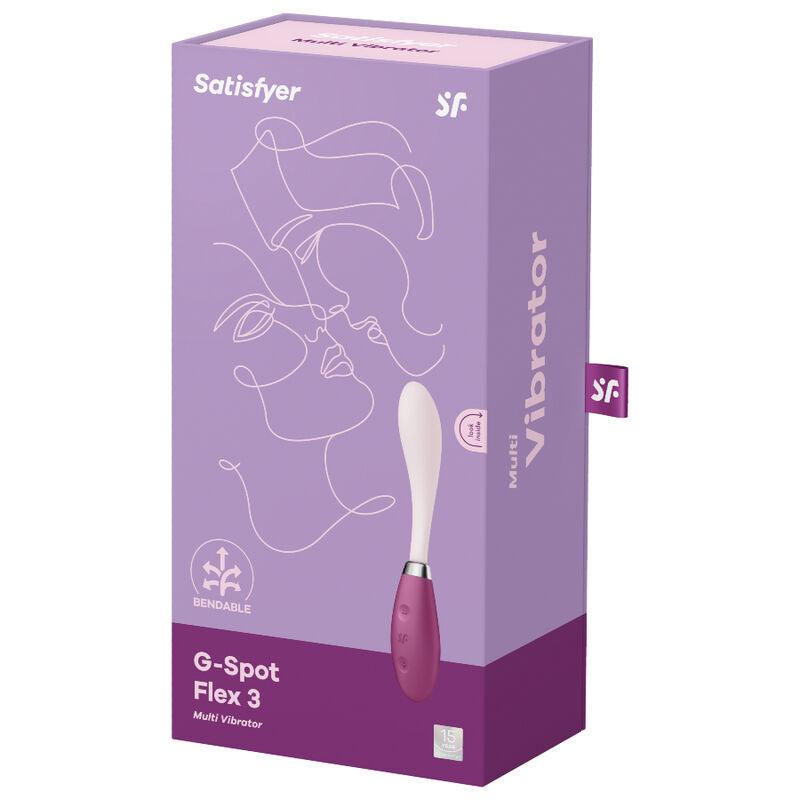 SATISFYER - G-SPOT FLEX 3 MULTI VIBRADOR GRIS - Optelum