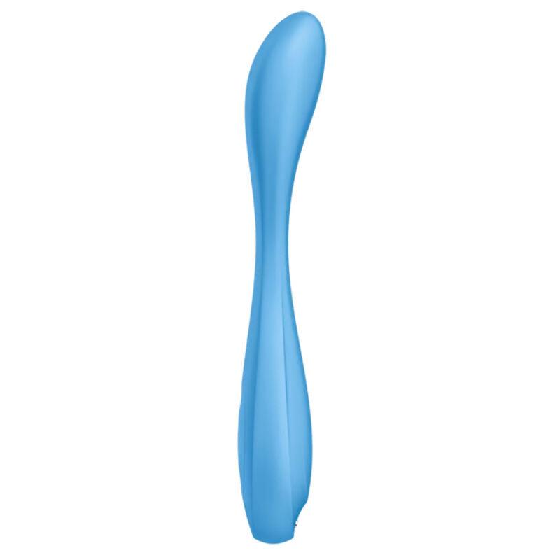 SATISFYER - G-SPOT FLEX 4+ MULTI VIBRADOR APP AZUL - Optelum