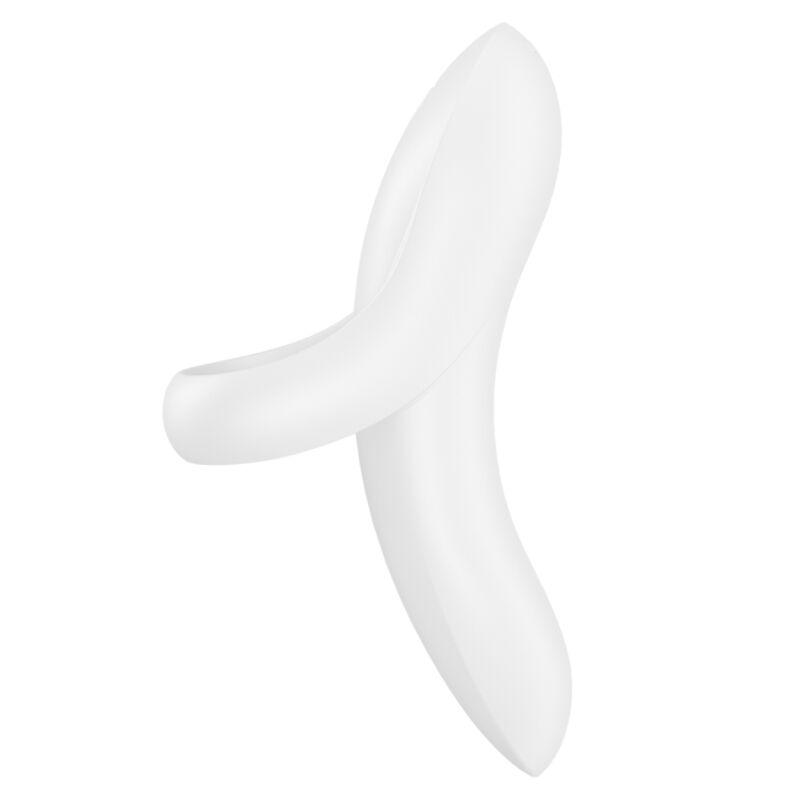 SATISFYER - BOLD LOVER DEDAL VIBRADOR BLANCO - Optelum