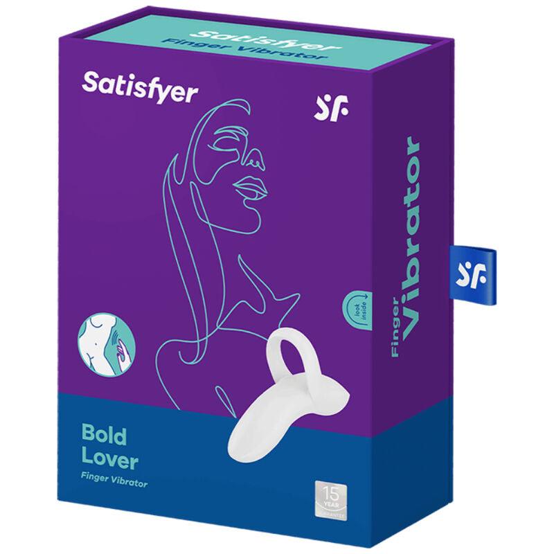 SATISFYER - BOLD LOVER DEDAL VIBRADOR BLANCO - Optelum