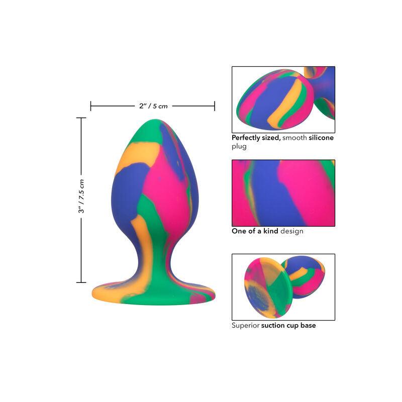 CALEXOTICS - CHEEKY MEDIUM TIE-DYE PLUG ANAL - Optelum