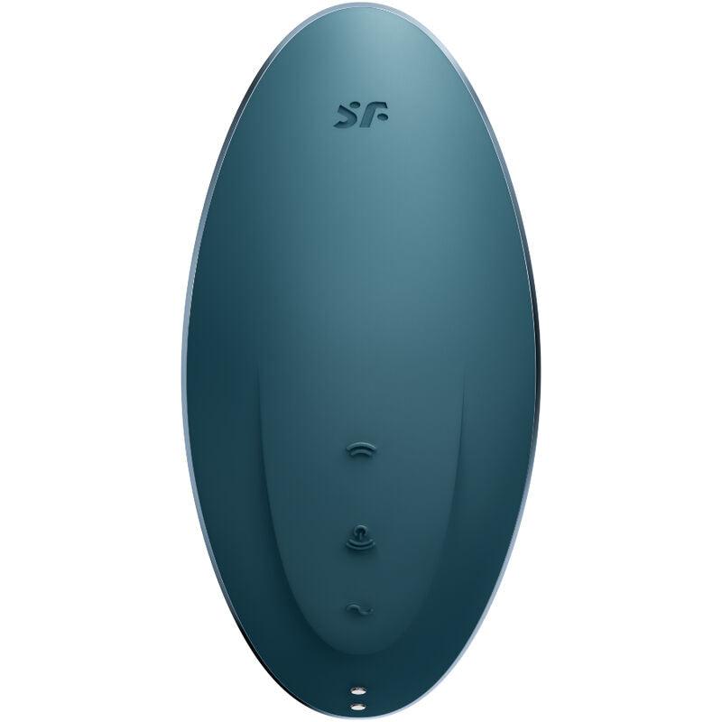 SATISFYER - VULVA LOVER 1 ESTIMULADOR Y VIBRADOR AZUL - Optelum