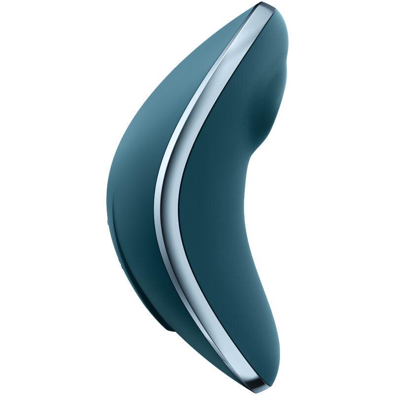 SATISFYER - VULVA LOVER 1 ESTIMULADOR Y VIBRADOR AZUL - Optelum
