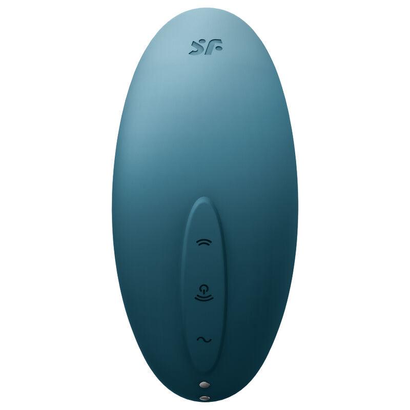 SATISFYER - VULVA LOVER 2 ESTIMULADOR Y VIBRADOR AZUL - Optelum