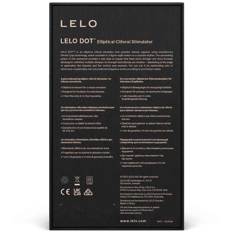 LELO - DOT ESTIMULADOR DE CLÍTORIS - LILA - Optelum