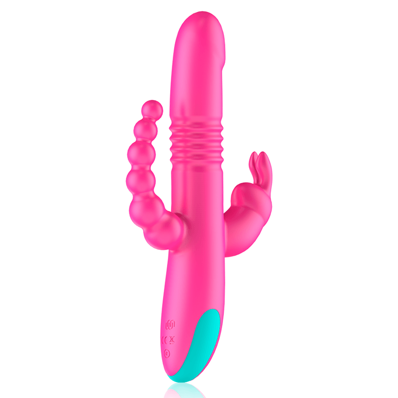 HAPPY LOKY - DONALD TRIPLE ESTIMULACIÓN: ANAL, PUNTO G & CLÍTORIS COMPATIBLE CON WATCHME WIRELESS TECHNOLOGY - Optelum