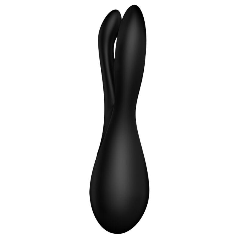 SATISFYER - THREESOME 2 VIBRADOR NEGRO - Optelum