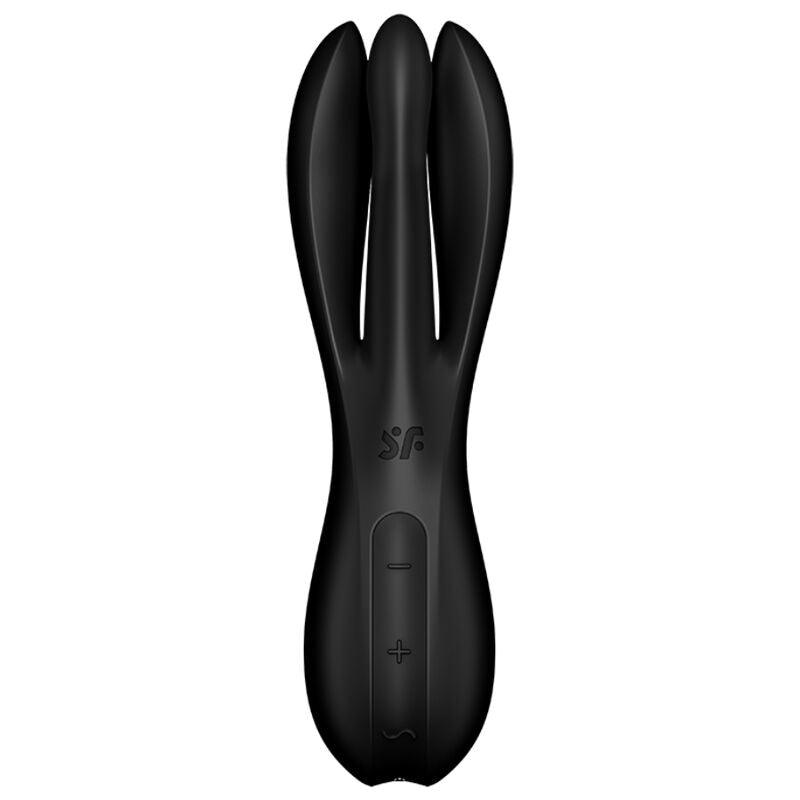 SATISFYER - THREESOME 2 VIBRADOR NEGRO - Optelum