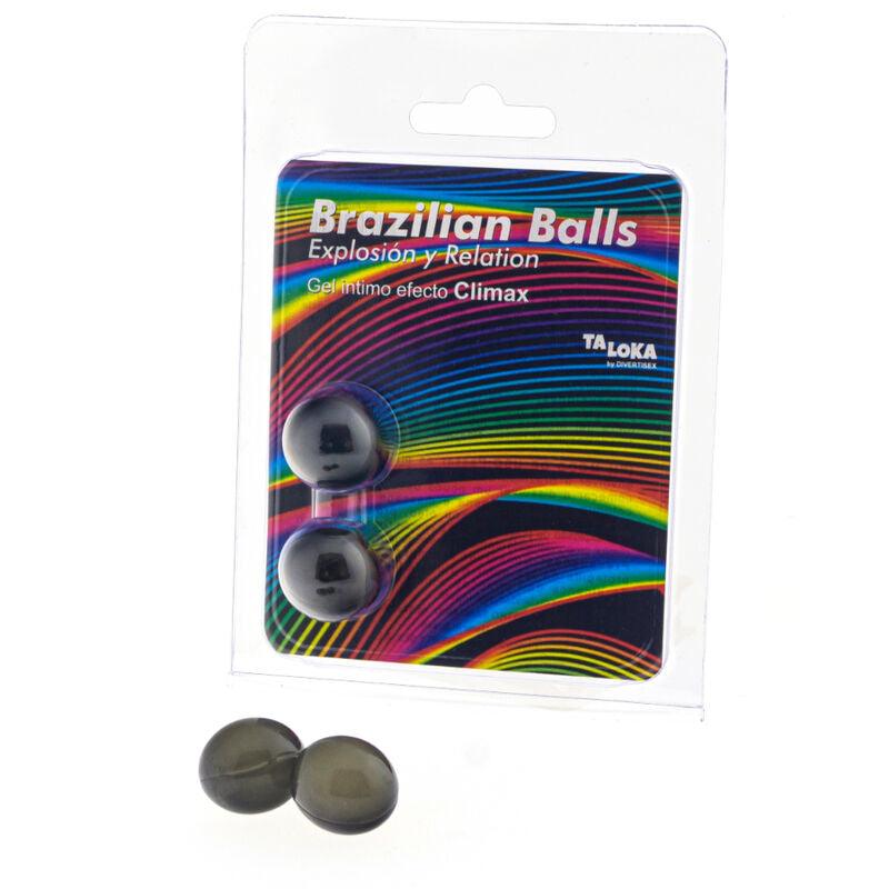 TALOKA - BRAZILIAN BALLS GEL EXCITANTE EFECTO CLIMAX 2 BOLAS - Optelum