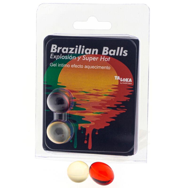 TALOKA - BRAZILIAN BALLS GEL EXCITANTE EFECTO SUPER CALIENTE 2 BOLAS - Optelum
