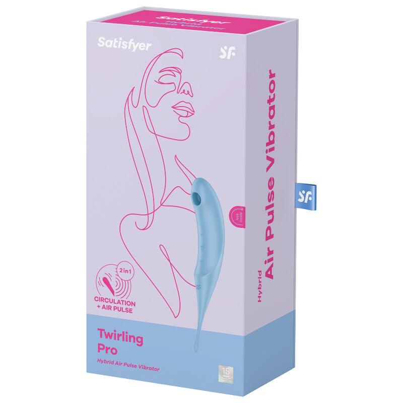 SATISFYER - TWIRLING PRO ESTIMULADOR Y VIBRADOR ROJO - Optelum