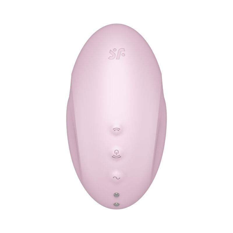 SATISFYER - VULVA LOVER 3 ESTIMULADOR Y VIBRADOR NEGRO - Optelum