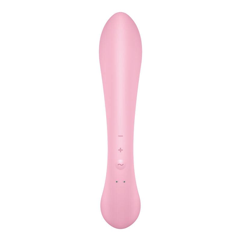 SATISFYER - TRIPLE OH VIBRADOR HÍBRIDO ROSA - Optelum