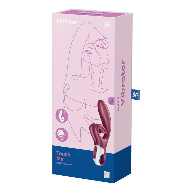 SATISFYER - TOUCH ME VIBRADOR RABBIT ROJO - Optelum