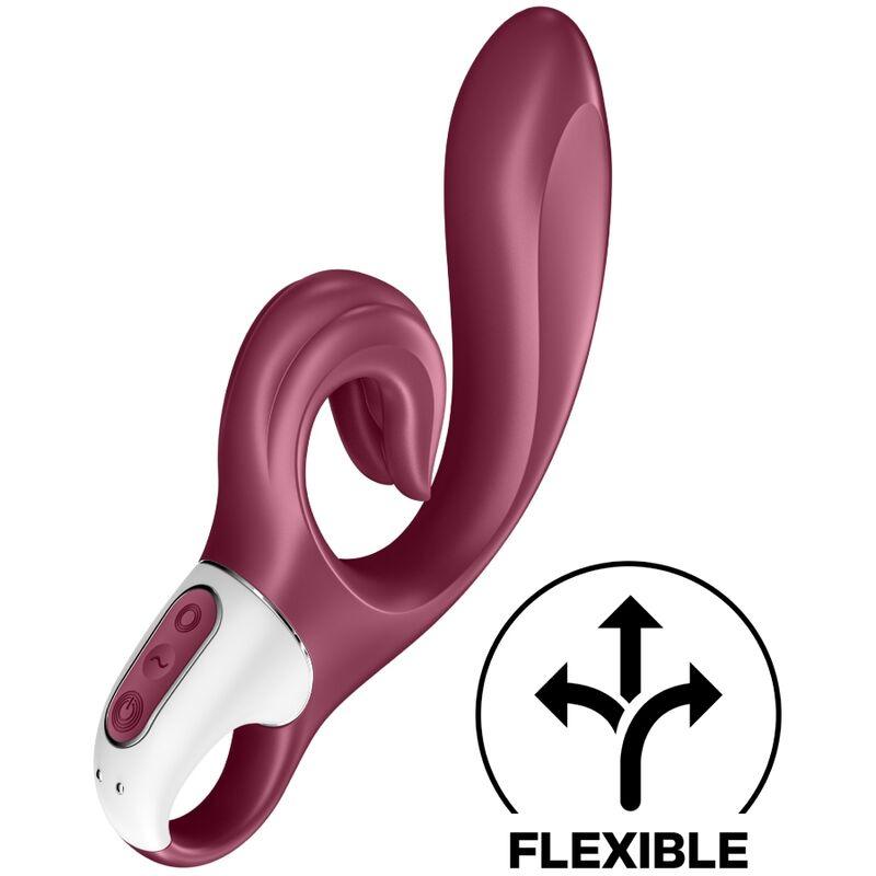 SATISFYER - LOVE ME VIBRADOR RABBIT AZUL - Optelum