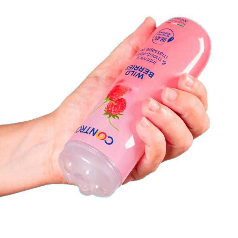 CONTROL - GEL DE MASAJE 3 EN 1 WILD BERRIES 200 ML - Optelum