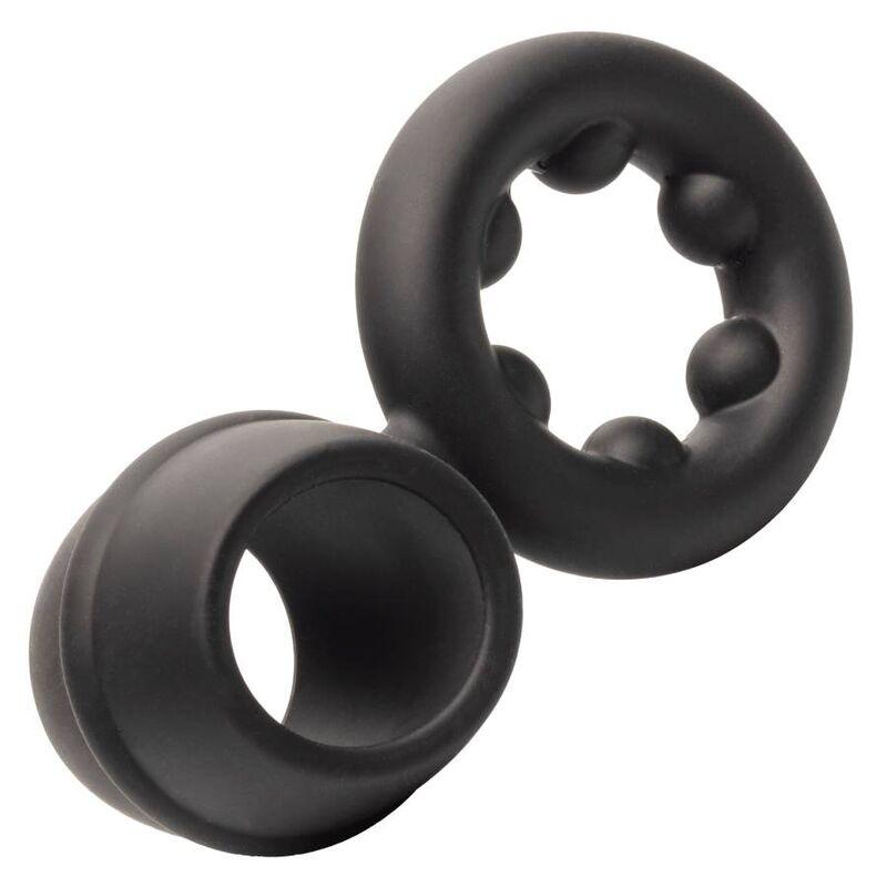 CALEXOTICS - ALPHA DUAL MAGNUM RING NEGRO - Optelum