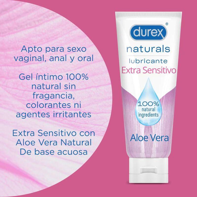 DUREX - NATURALS LUBRICANTE EXTRA SENSITIVO 100 ML - Optelum