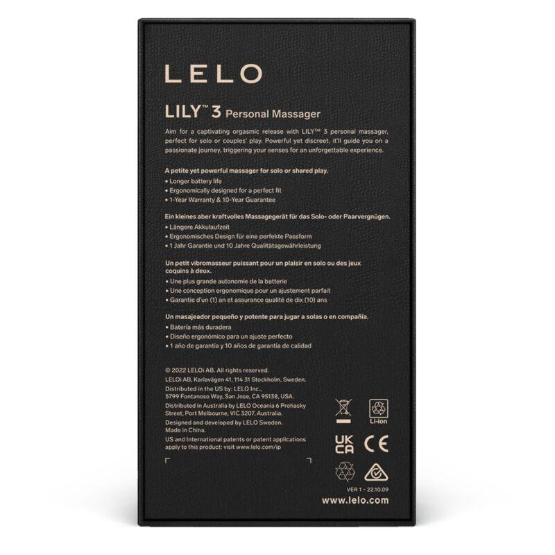 LELO - LILY 3 MASAJEADOR PERSONAL - VERDE AGUA - Optelum