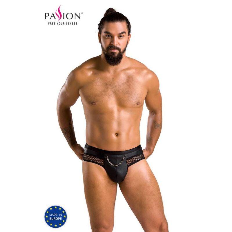 PASSION - 030 SLIP ABIERTO TOM NEGRO S/M - Optelum