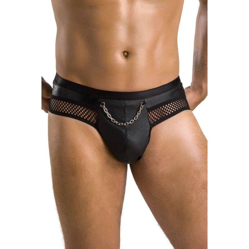PASSION - 030 SLIP ABIERTO TOM NEGRO S/M - Optelum