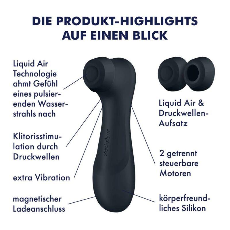 SATISFYER - PRO 2 GENERACIÓN 3 LIQUID AIR TECHNOLOGY GRANATE - Optelum