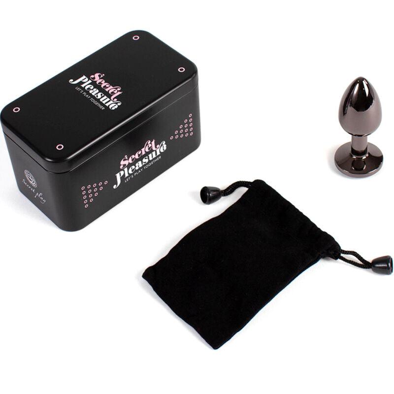 SECRETPLAY - GUNMETAL BUTT PLUG TALLA S 7 CM - Optelum