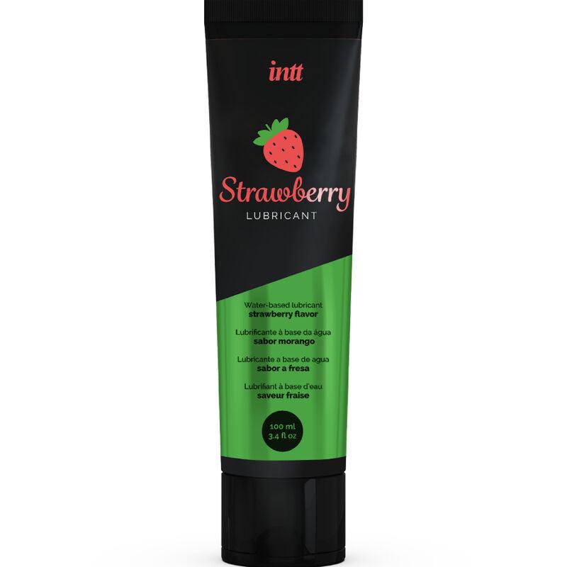INTT LUBRICANTS - LUBRICANTE ÍNTIMO BASE DE AGUA SABOR A FRESA - Optelum