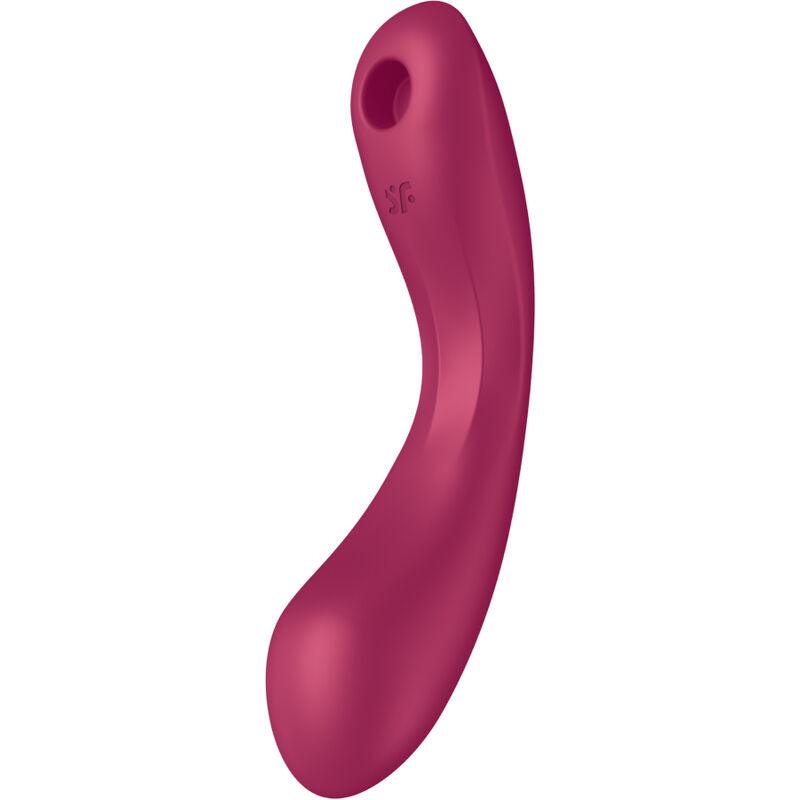 SATISFYER - CURVE TRINITY 1 AIR PULSE VIBRATION ROJO - Optelum