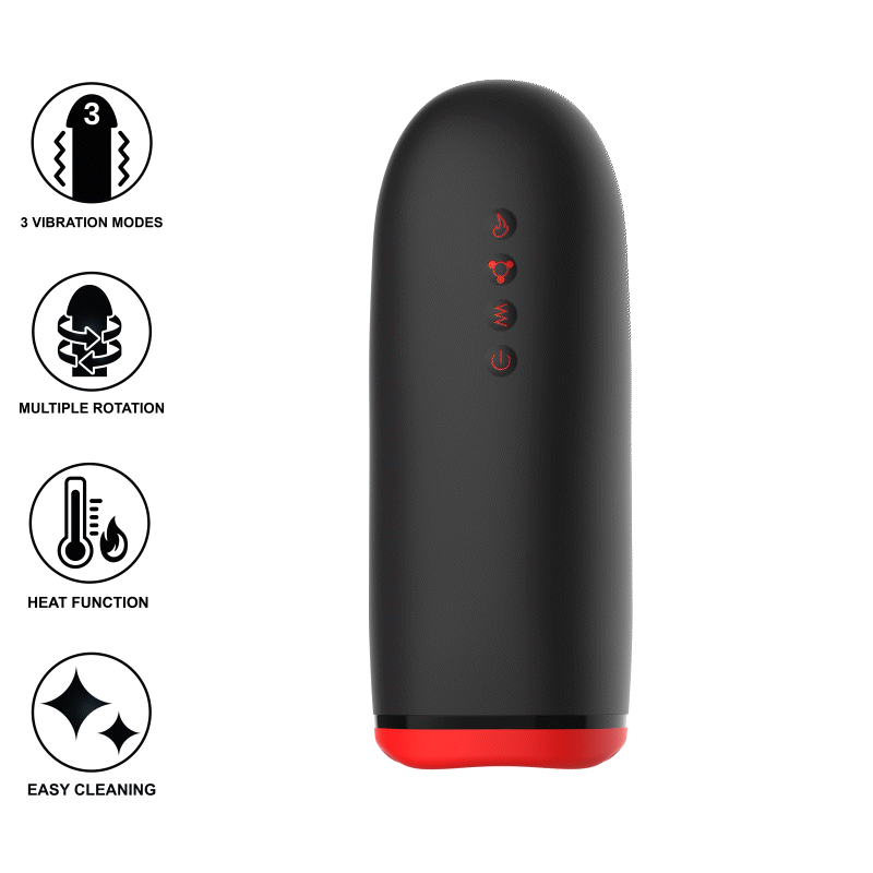 JAMYJOB - SPIN-X MASTURBADOR CON ROTACIÓN Y FUNCIÓN CALOR - Optelum