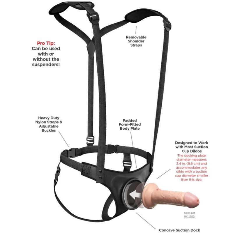 PIPEDREAMS - BODY DOCK STRAP-ON SUSPENDERS - Optelum