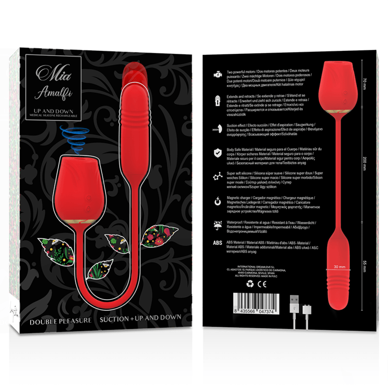 MIA - AMALFI DOBLE PLEASURE SUCCIÓN + UP AND DOWN - Optelum