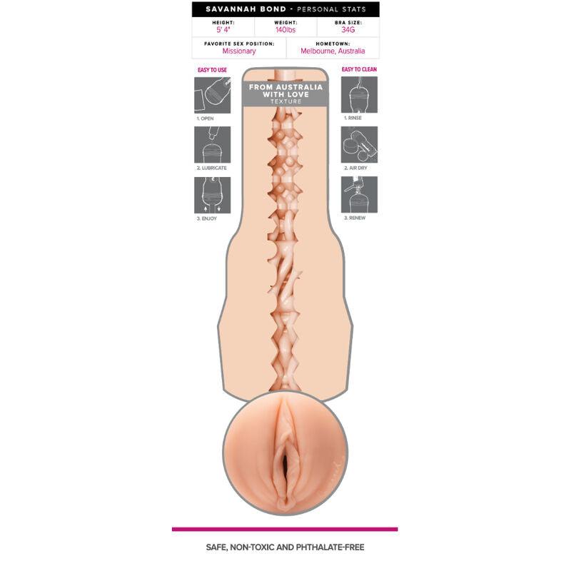 FLESHLIGHT GIRLS - SAVANNAH BOND VAGINA - Optelum