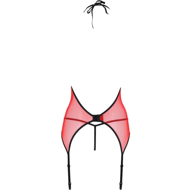 PASSION - PEONIA CORSET EROTIC LINE ROJO S/M - Optelum