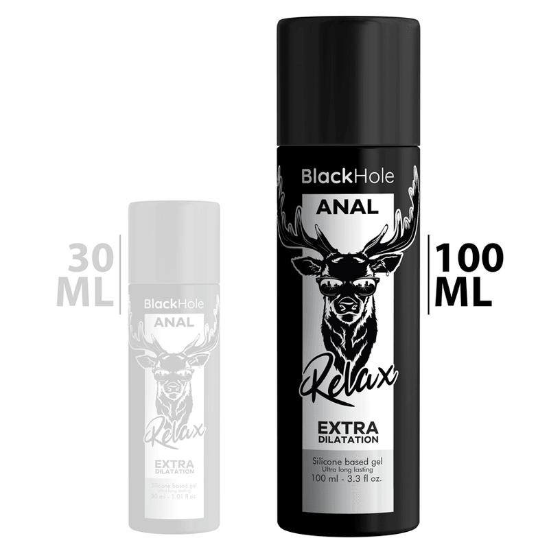 BLACK HOLE - BASE SILICONA CONCENTRADA DILATACION ANAL 100 ML - Optelum