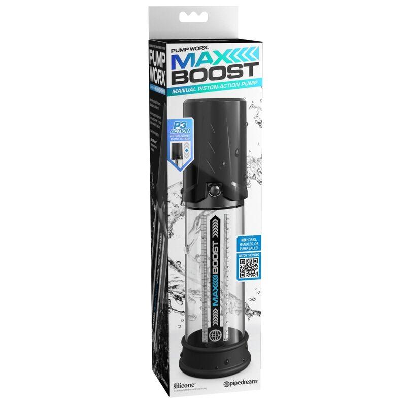 PUMP WORX - BOMBA DE ERECCION MAX BOOST NEGRO - Optelum