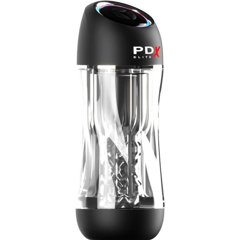 PDX ELITE - MASTURBADOR STROKER VIEWTUBE PRO VIBRADOR TRANSPARENTE - Optelum