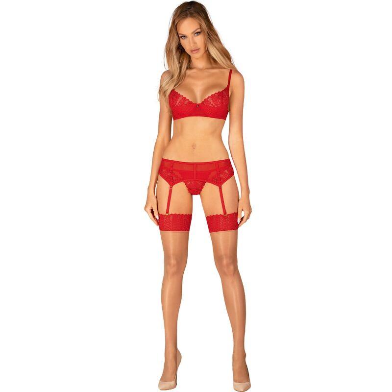 OBSESSIVE - INGRIDIA SET TRES PIEZAS ROJO M/L - Optelum