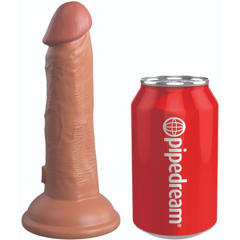 KING COCK - ELITE DILDO REALISTICO SILICONA 15.2 CM CARAMELO - Optelum