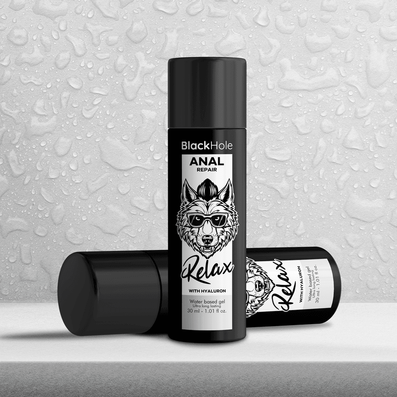 BLACK HOLE - ANAL REPAIR BASE AGUA RELAX CON HYALURON 30 ML - Optelum